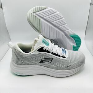 Skechers Womens Sneakers Size 7 White Gray Vapor Foam Memory Foam Walking